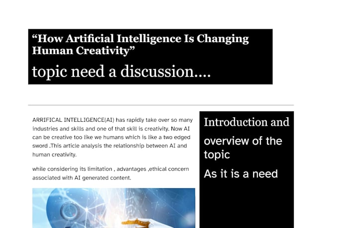 create research based articles